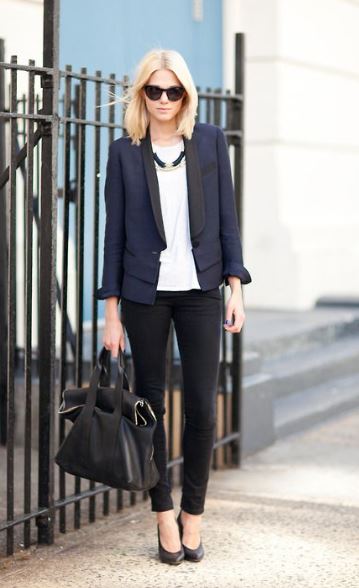 The Right Way to Wear Black and Navy at the Same Time