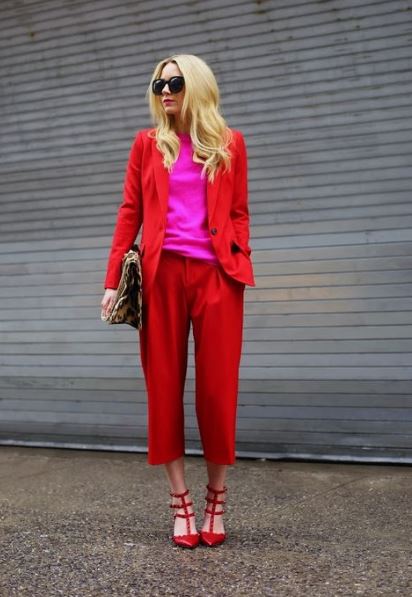 How to Style Red and Pink Outfits