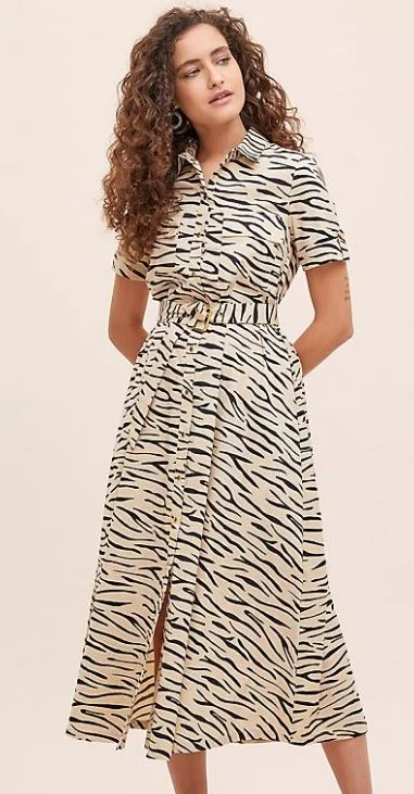 warehouse fluro leopard print dress