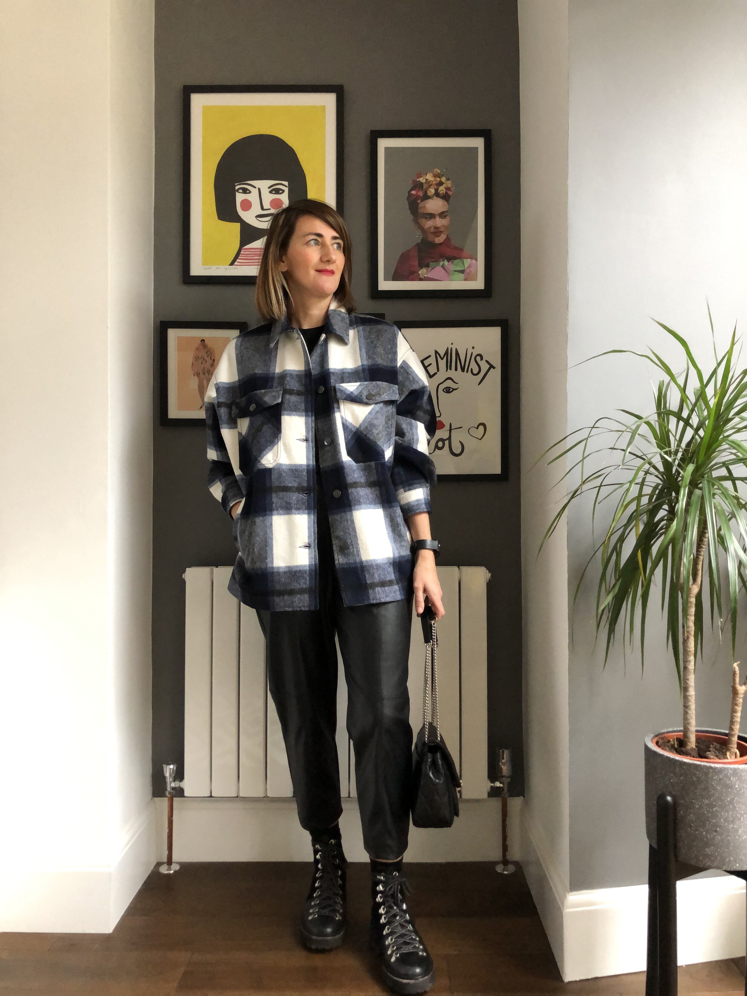 checked jacket zara