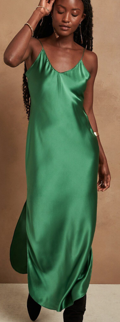 Silk maxi slip dress, Banana Republic, £!50