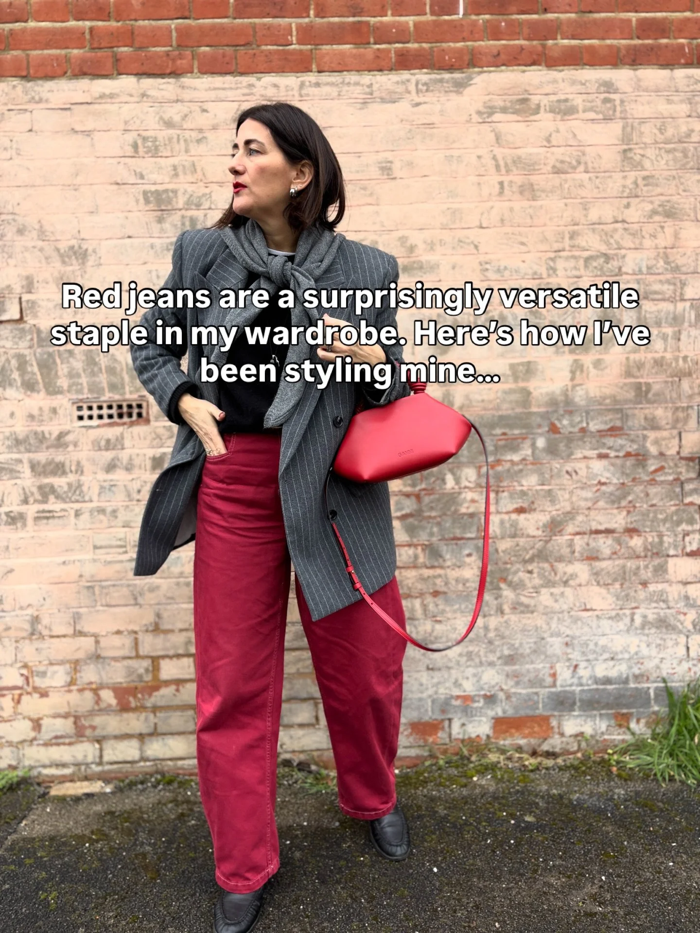 Red jeans are the piece your wardrobe didn&rsquo;t know it was missing.
They&rsquo;re bold, but surprisingly easy to wear. I treat myself hem like a neutral with personality. Red adds energy without trying too hard - and once you start styling them, 