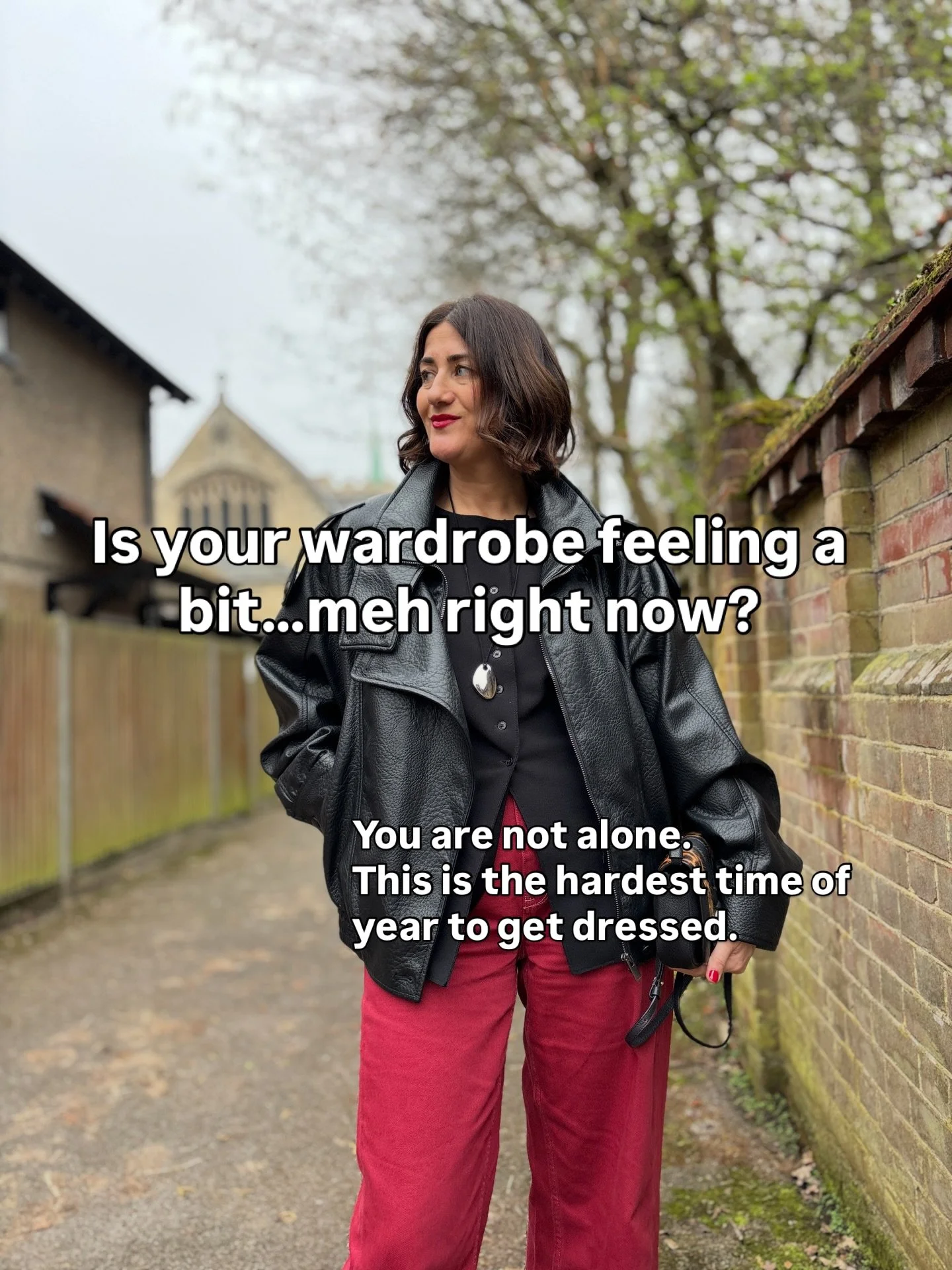 If your wardrobe has been feeling a little uninspiring lately, you&rsquo;re not imagining it. 

This in-between season is genuinely the hardest time of year to dress for. We are ready for spring, but the weather still has other ideas.

So we end up s