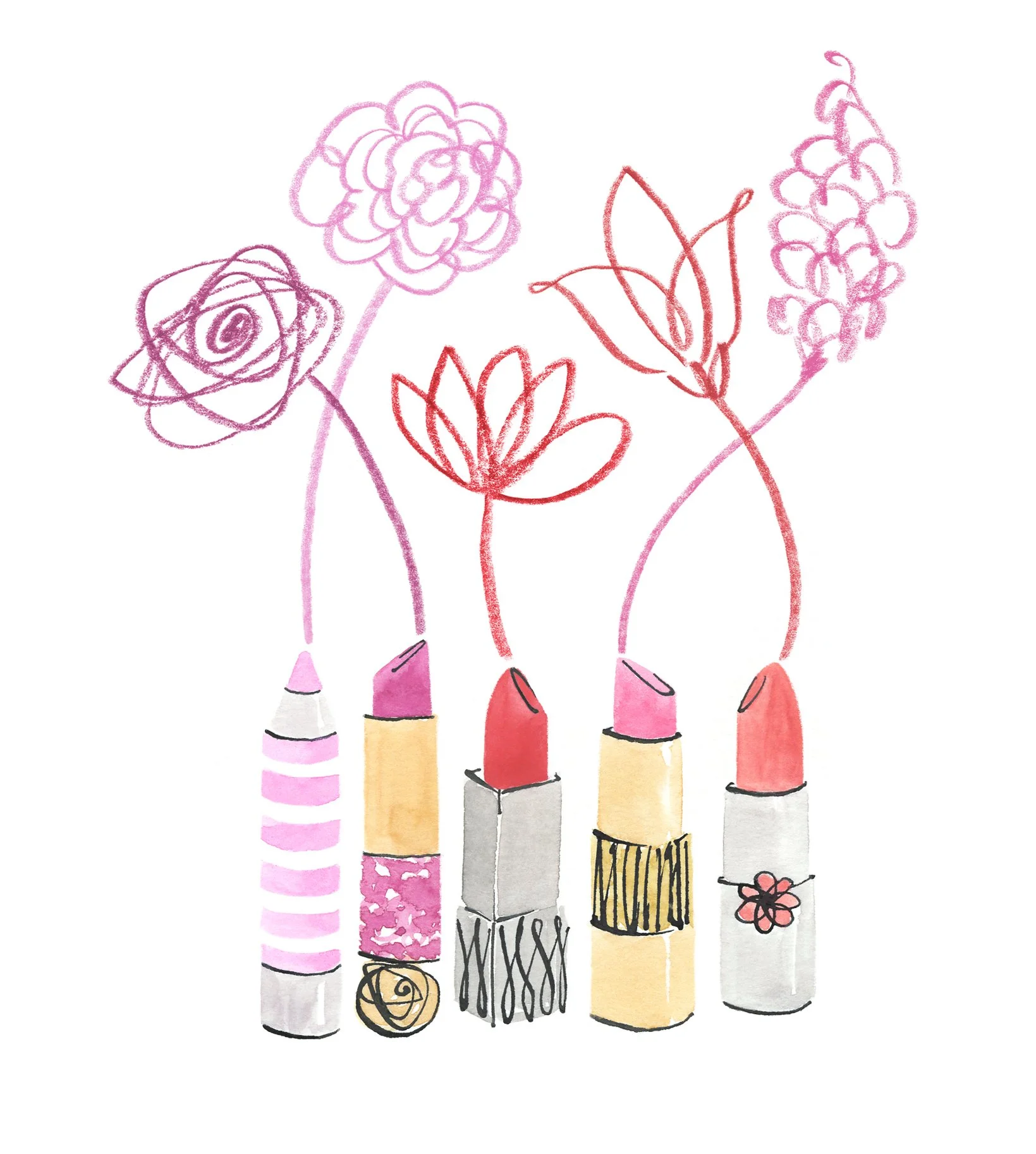 Floral Lipstick