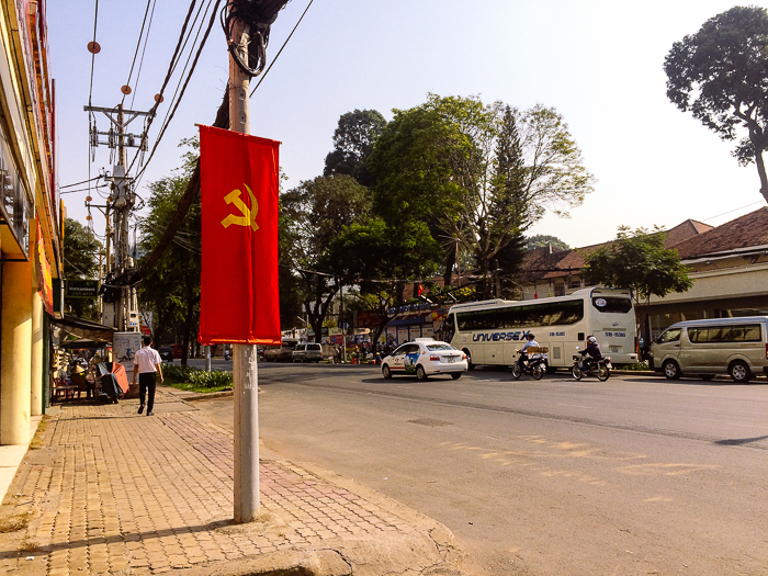 Hammer and sickle flag