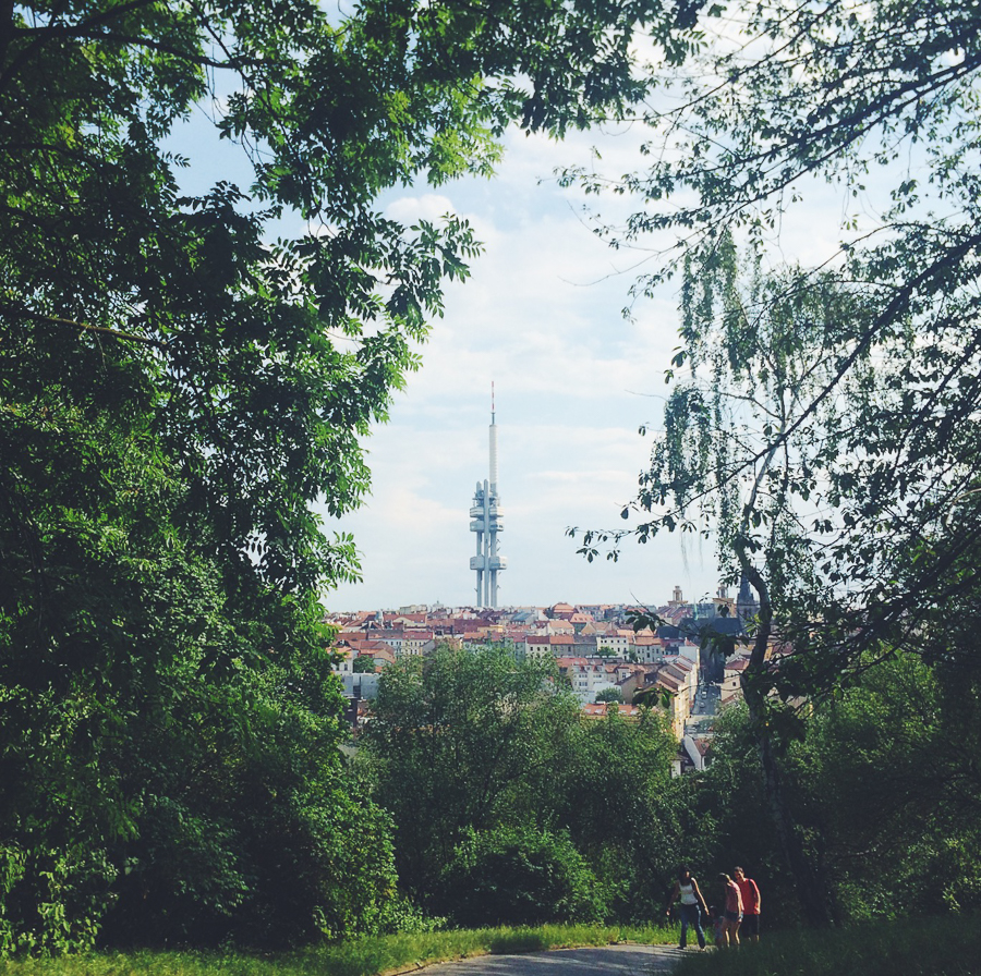 View of Zizkov from Vitkov park