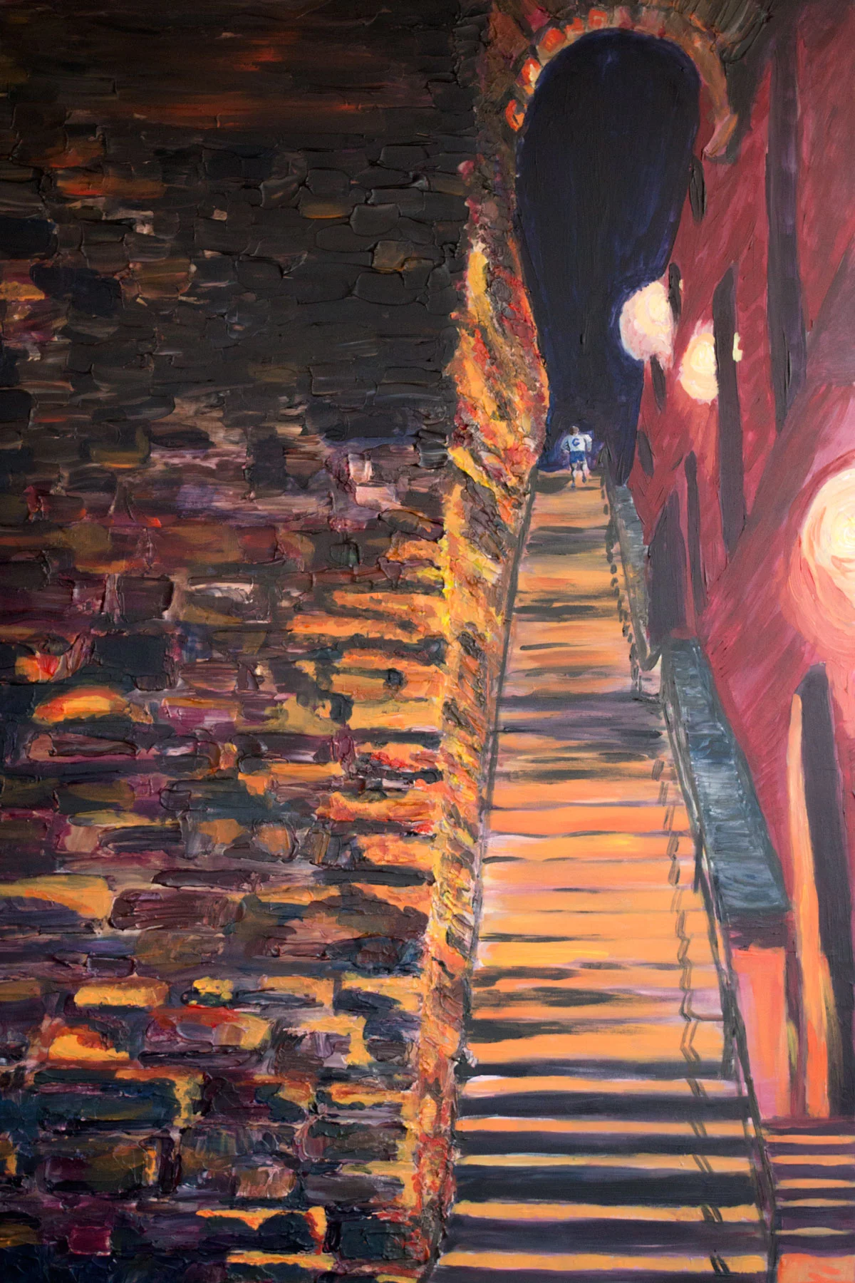 Lone Runner on the Exorcist Stairs