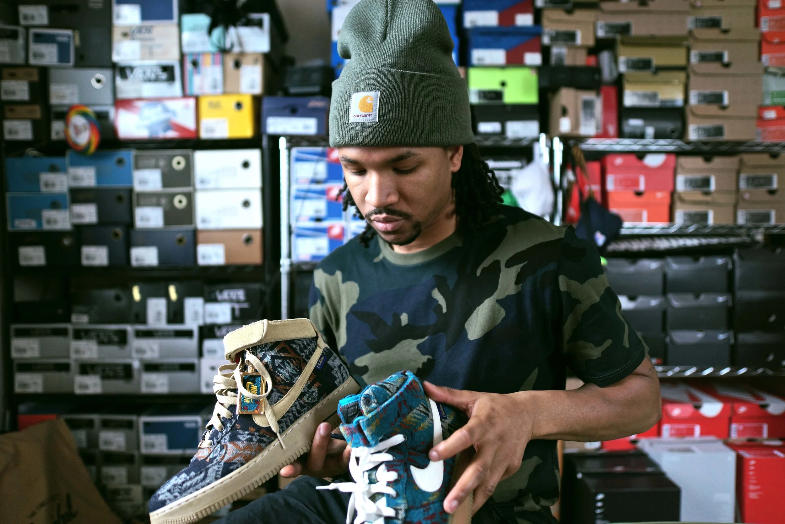 Nike Air Force 1 Hi "Pendleton" ID by JD