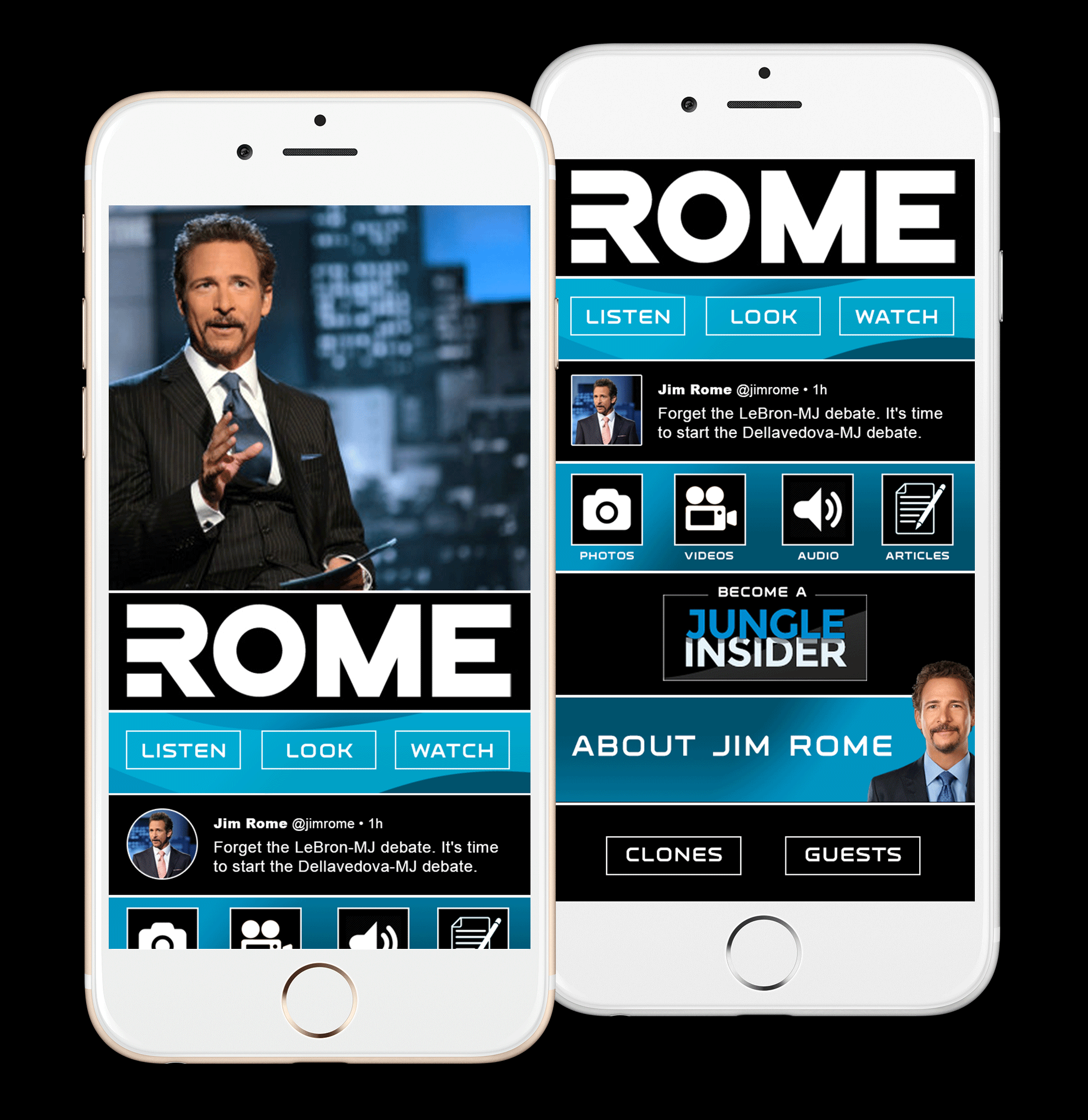 UX Design for Jim Rome Radio App