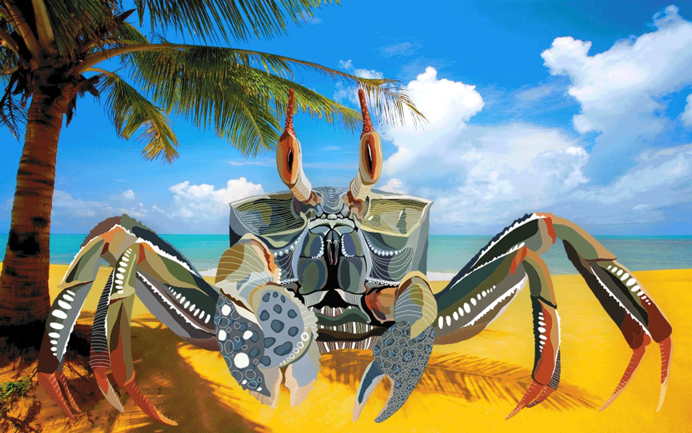 Crab Adventure Illustration