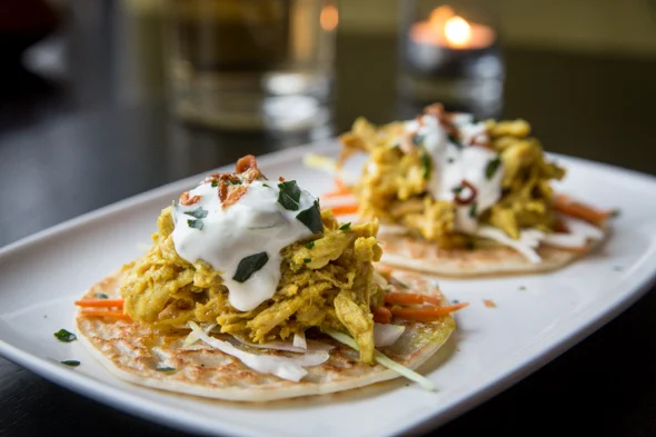 pulled kapitan tacos