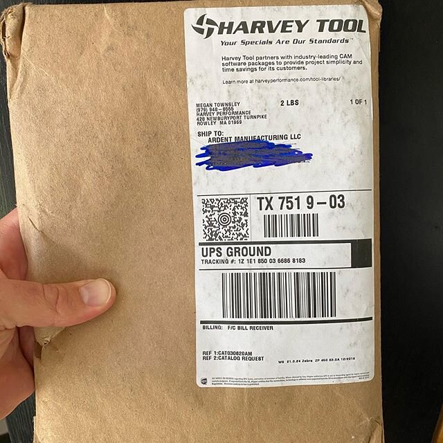 Mail call from @harveytool 👍 I&rsquo;ll be making more chips in no time 😎 #instamachinist #manualmachinist #manufacturing