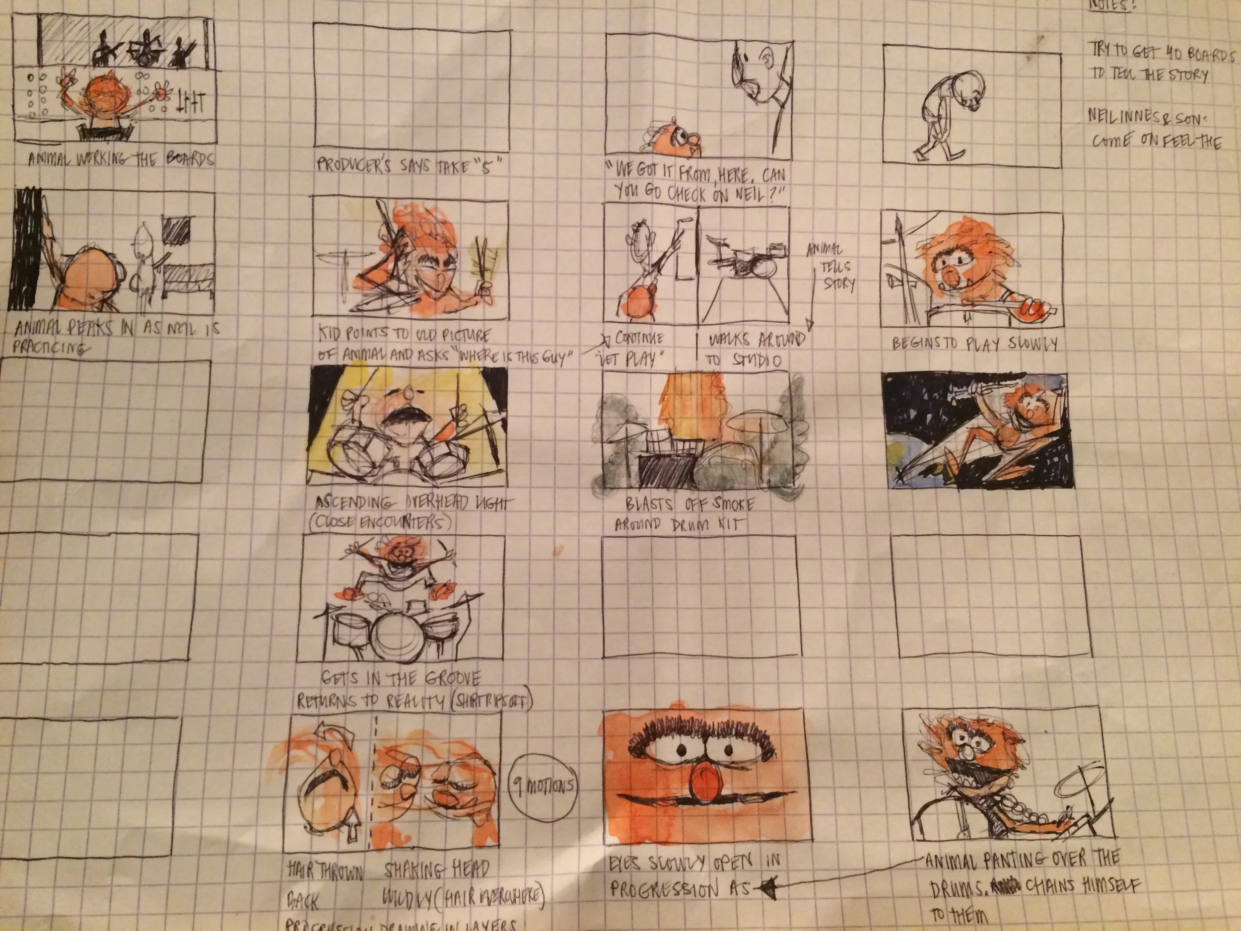 Key beats that I needed in order to start with plenty of room to grow the assignment.