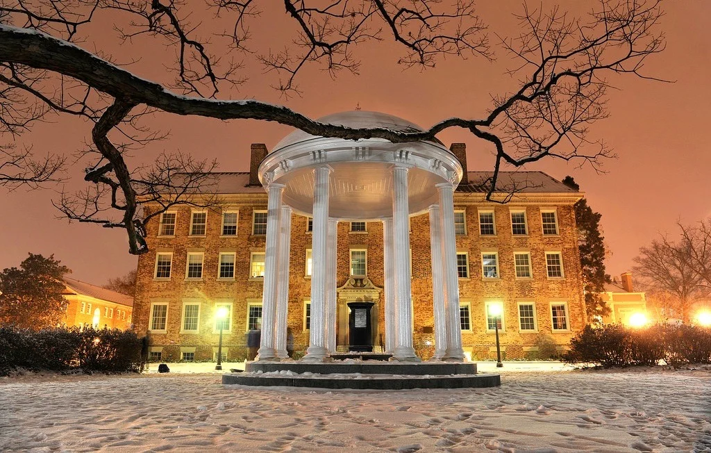 The Old Well on the campus of UNC.