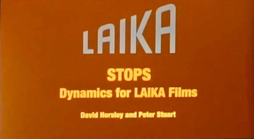 AUG. 18, 2019: STOPS: Dynamics for LAIKA Films | Peter Stuart & David Horsley | SIGGRAPH 2019