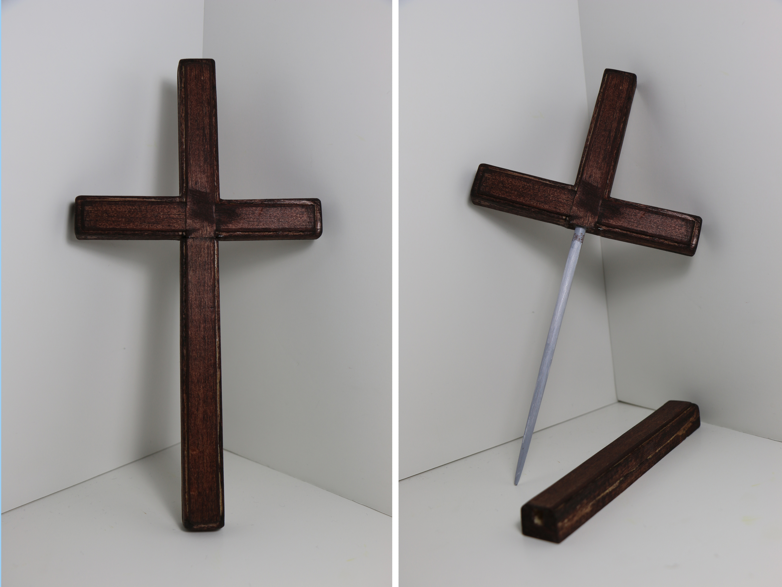  Crucifix shank, wooden "blade". (2015) 