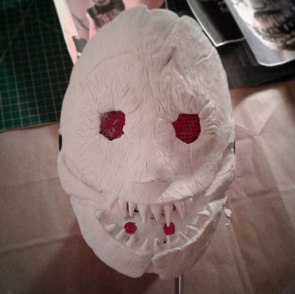  Stage 2 of scary mask sculpt. (2017-2018) 