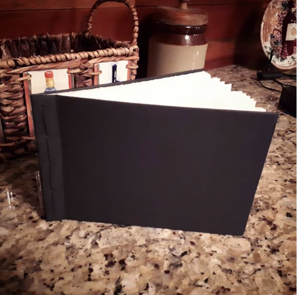 Handmade custom book. (A Deadly Place; 2018)