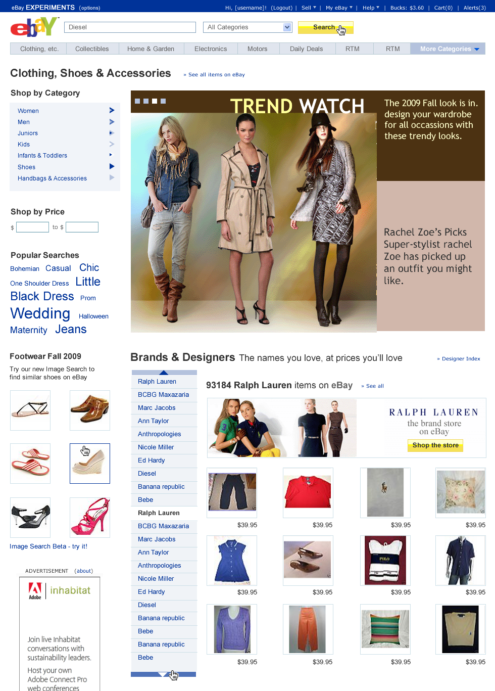 Exploring visual search results.