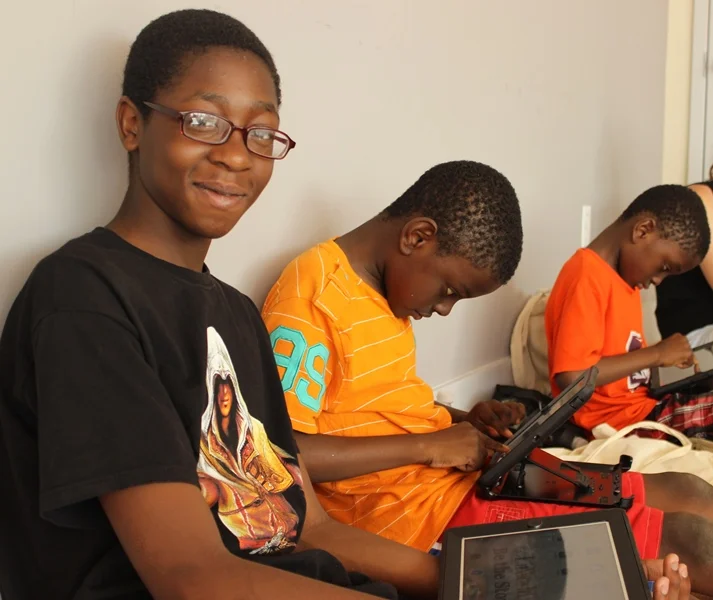 LitCampers use iPads and creative storytelling apps to tell their own stories.