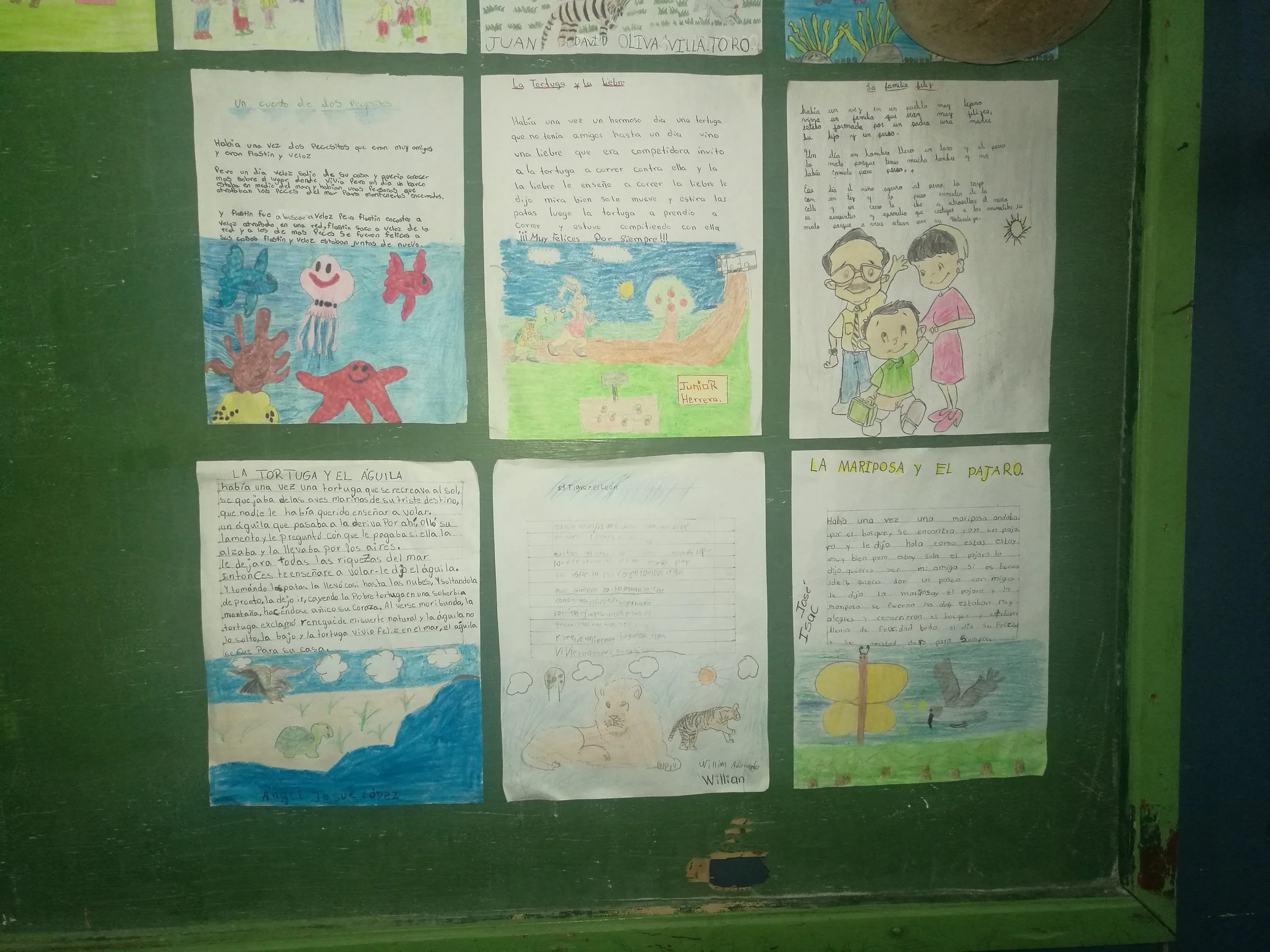 Stories and artwork created by Un Mundo LitKids in Honduras.