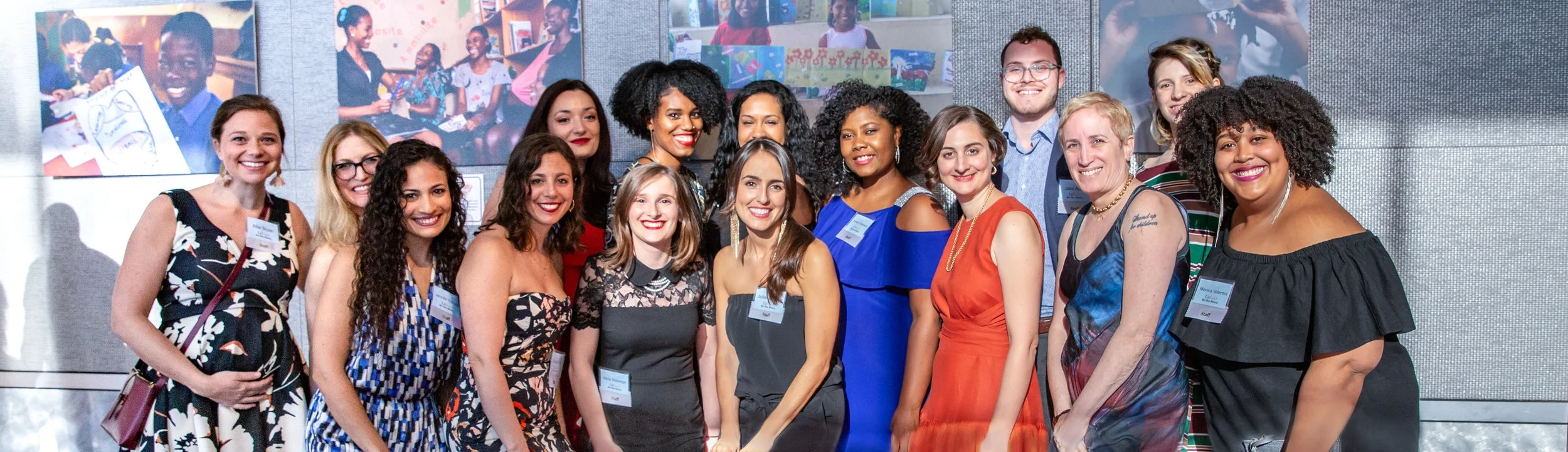 The LitWorld staff poses for a group photo, moments before the opening of our Spring Gala on May 9th, 2018.