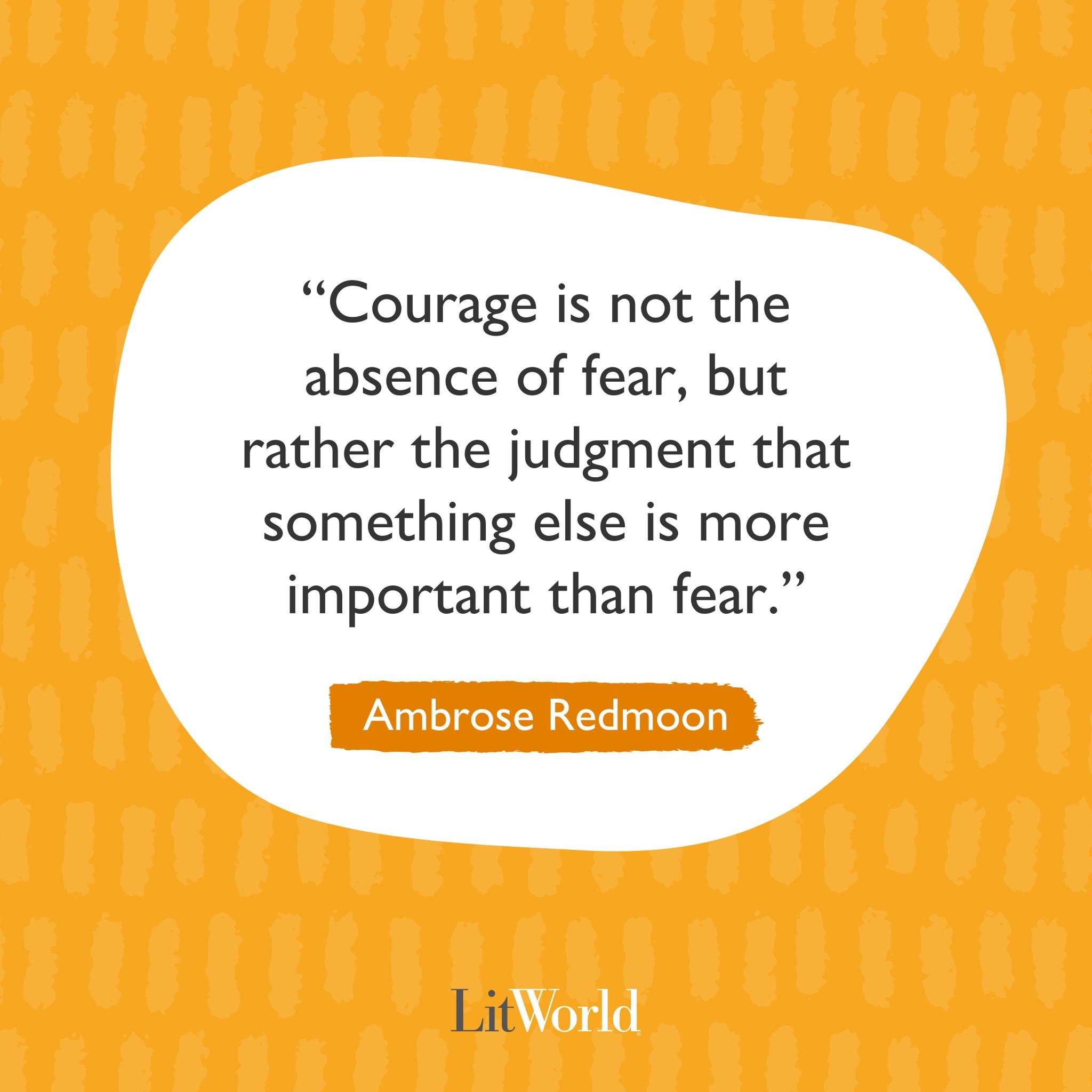 Your daily dose of courage to help you through the rest of the week!