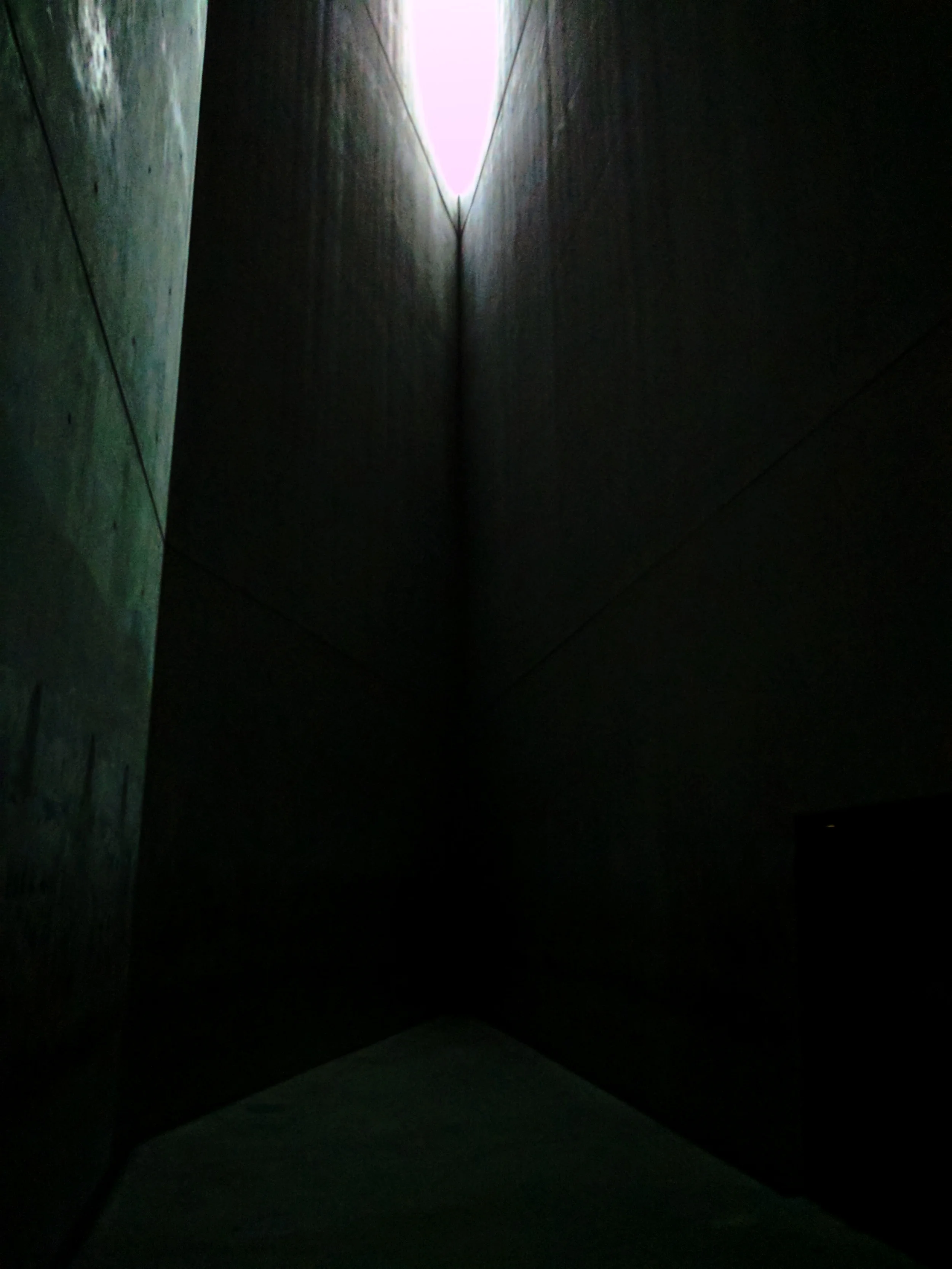 Inside the Voided Void , sounds of the cars and larger outside world are muffled, emphasizing its dark isolation.