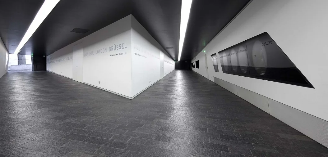 The lower level of the Jewish Museum where my disorientation began. Photo: Jens Ziehe.