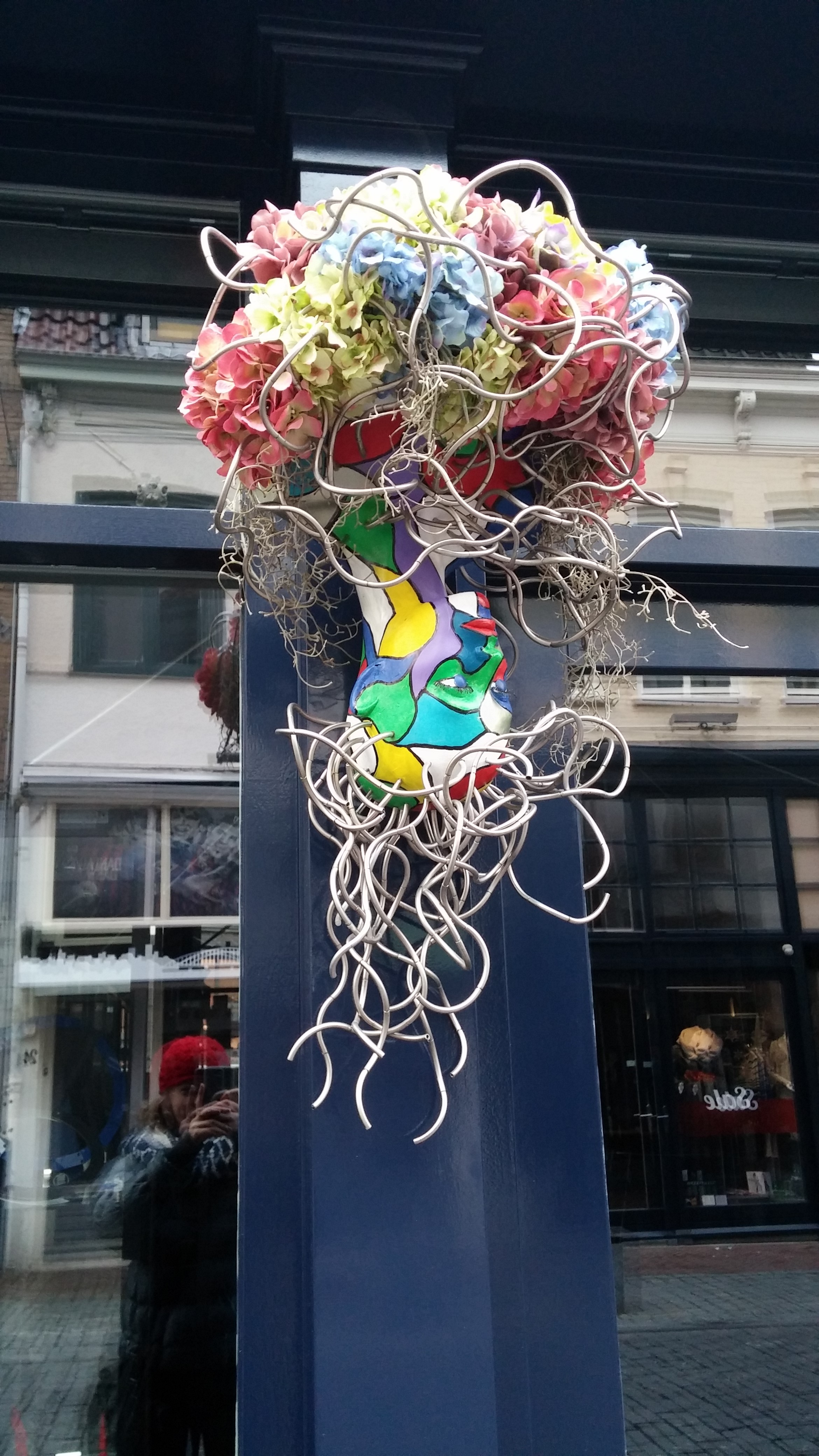 Sculpture outside a gallery downtown