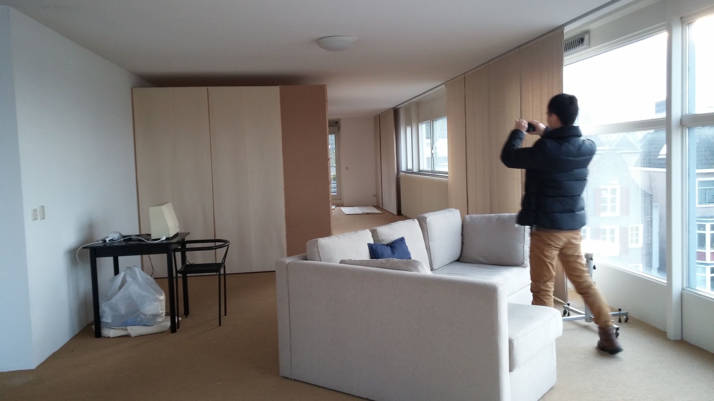 Taking pictures of everything in the apartment