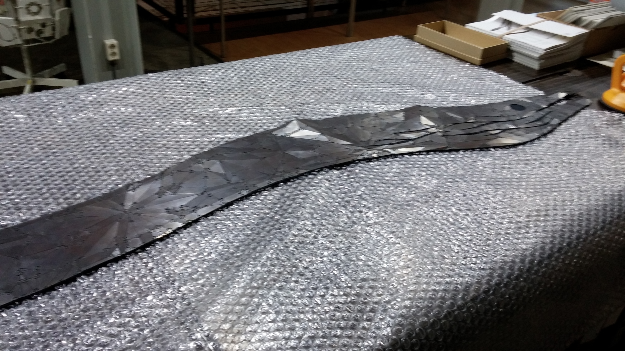 Just wrapping up Mallory Weston 's "Black Eel Necklace" for CoDA Museum.