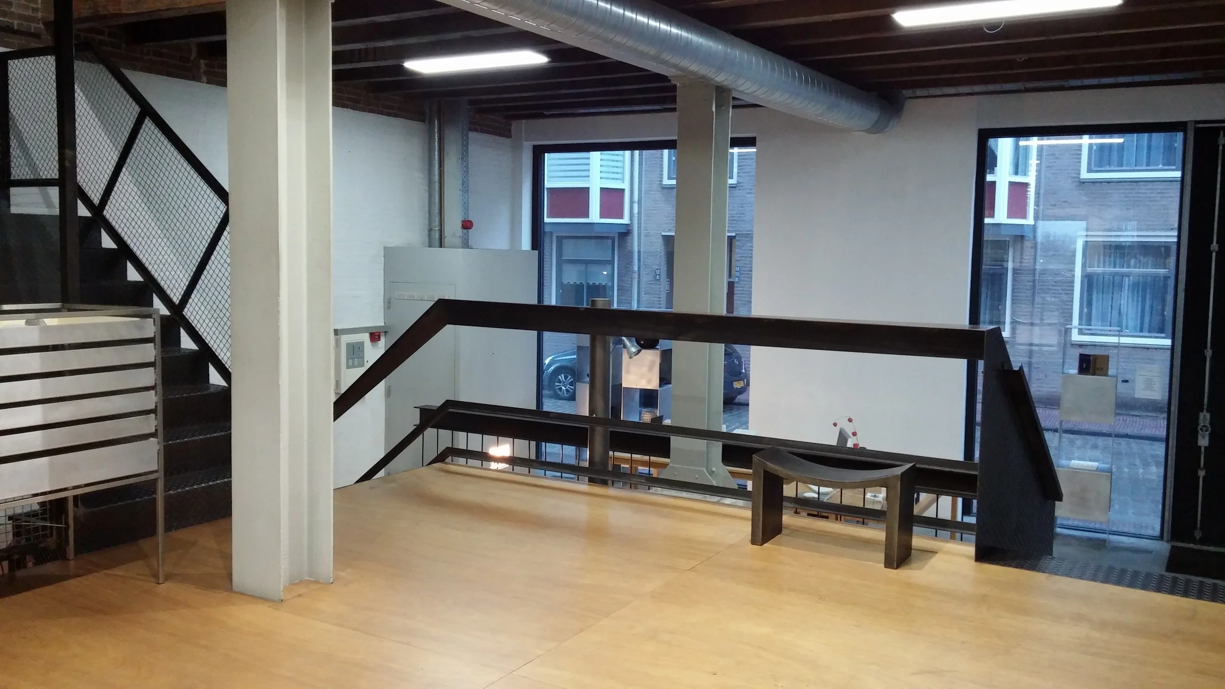 Ground floor of Marzee, looking towards the entrance.
