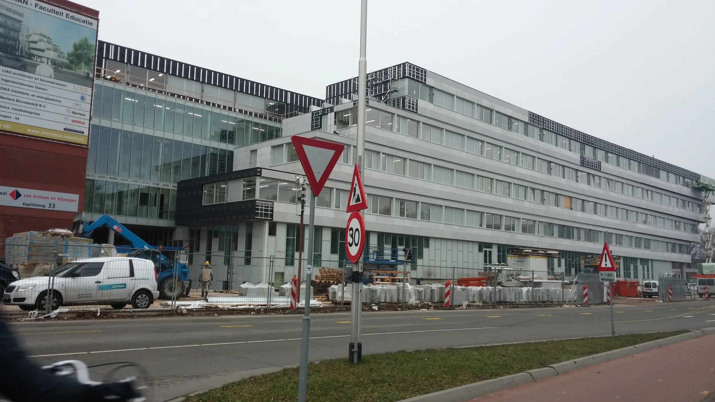 They're still building the university
