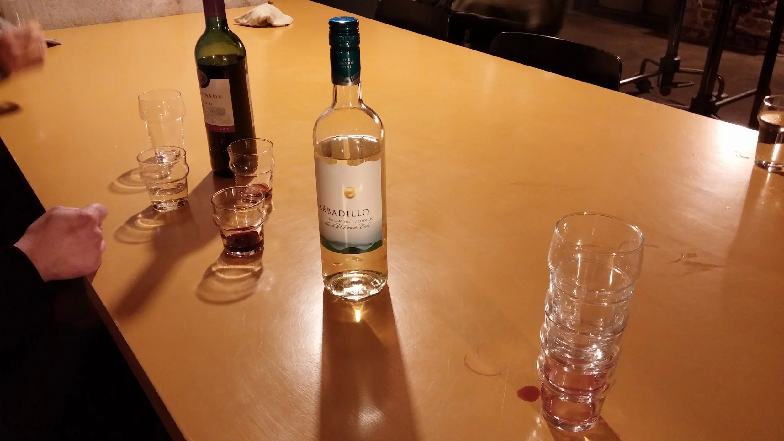 Wine tasting to choose wines for the next opening