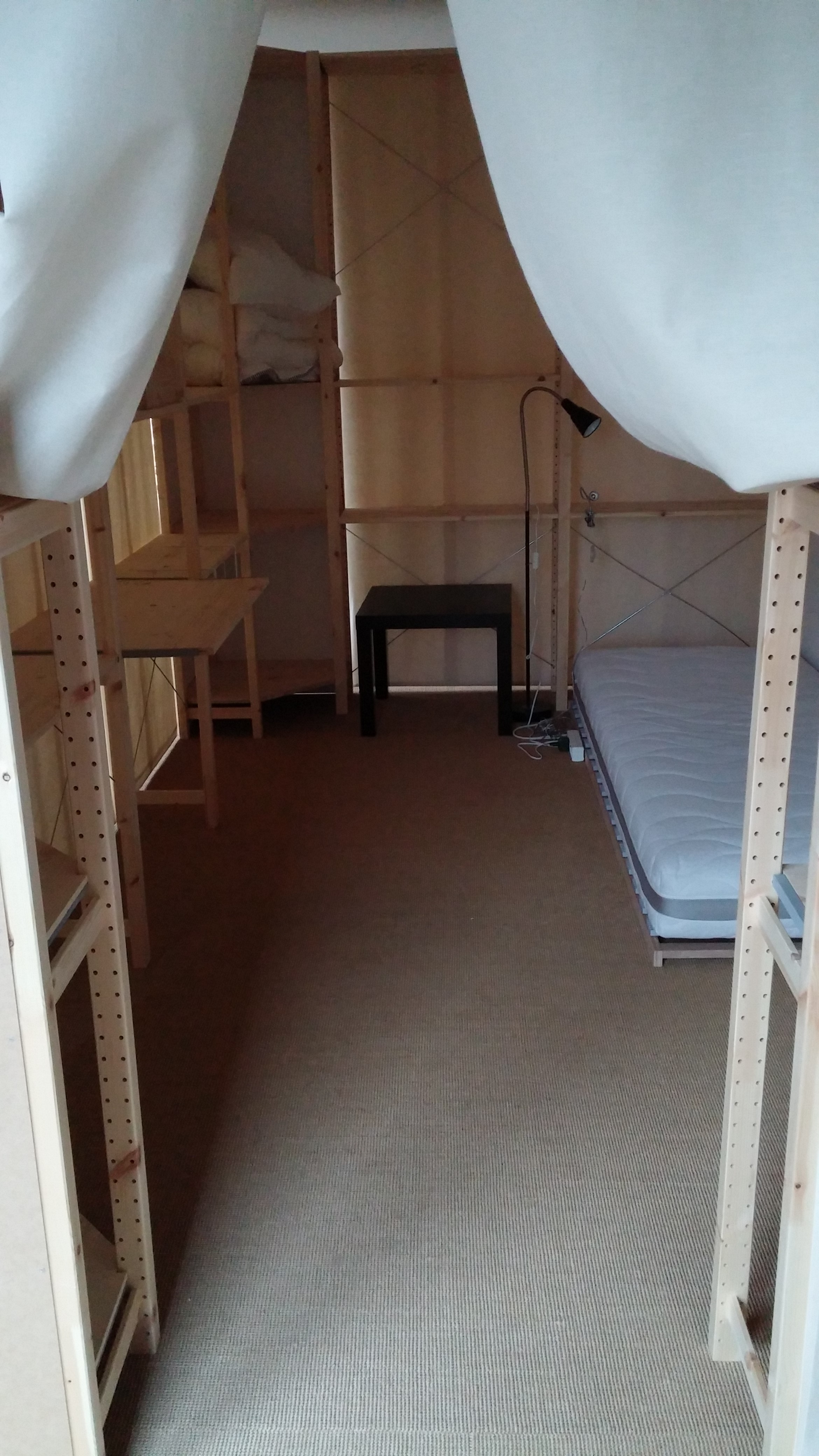 Looking at my empty room for the last time.
