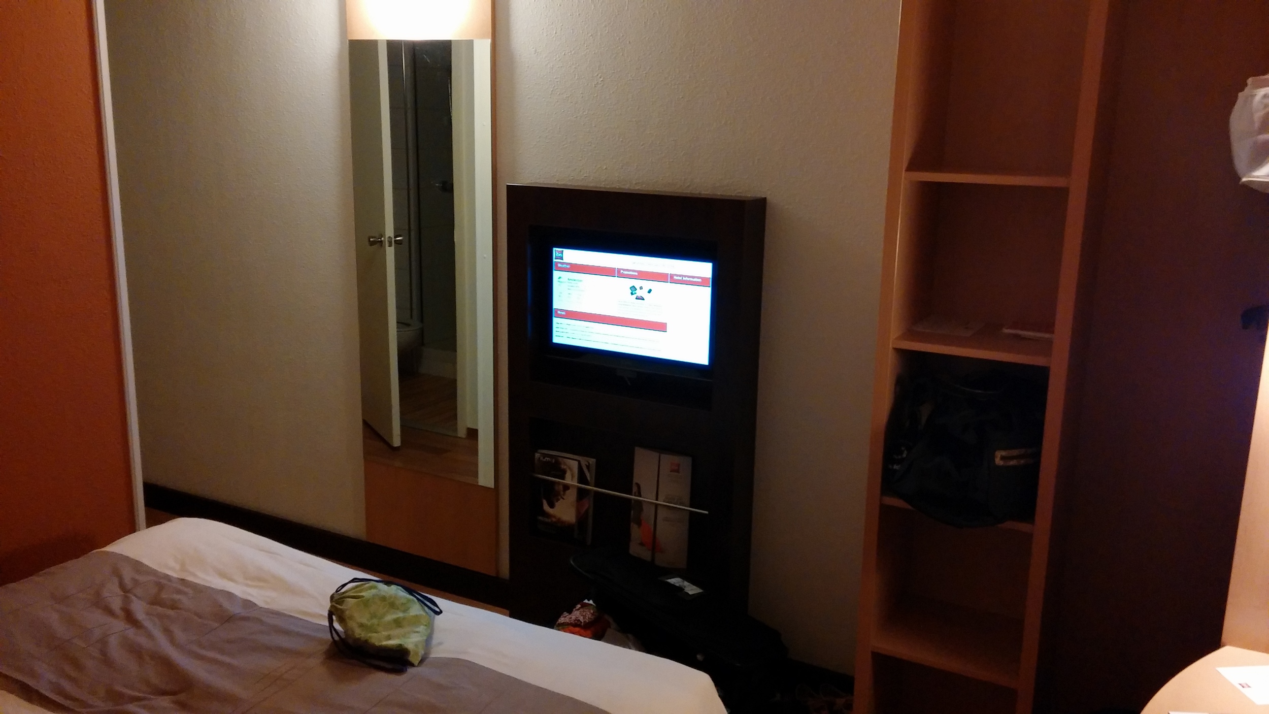My super nice room at the hotel in Amsterdam