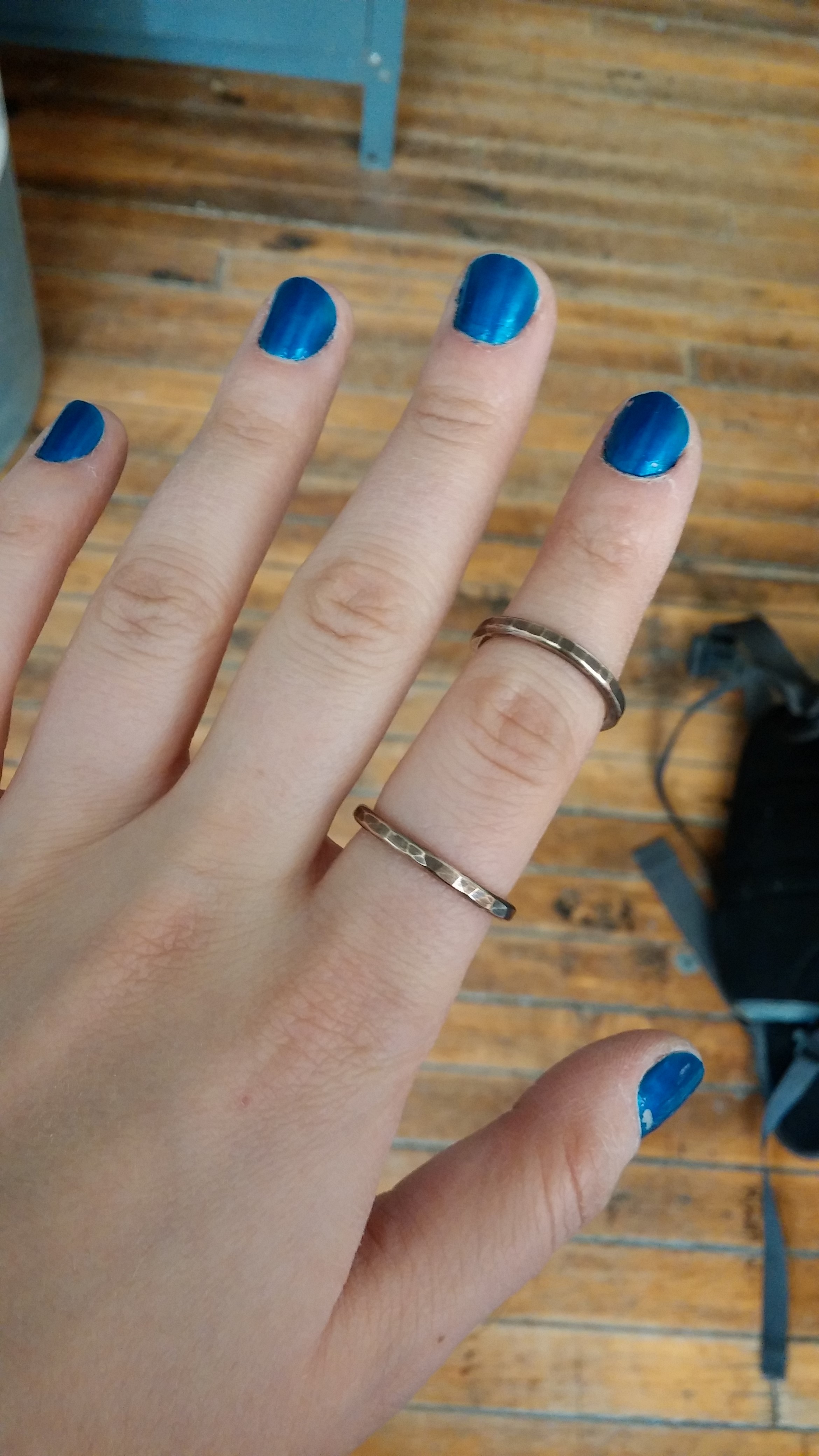 Finished two custom ring orders