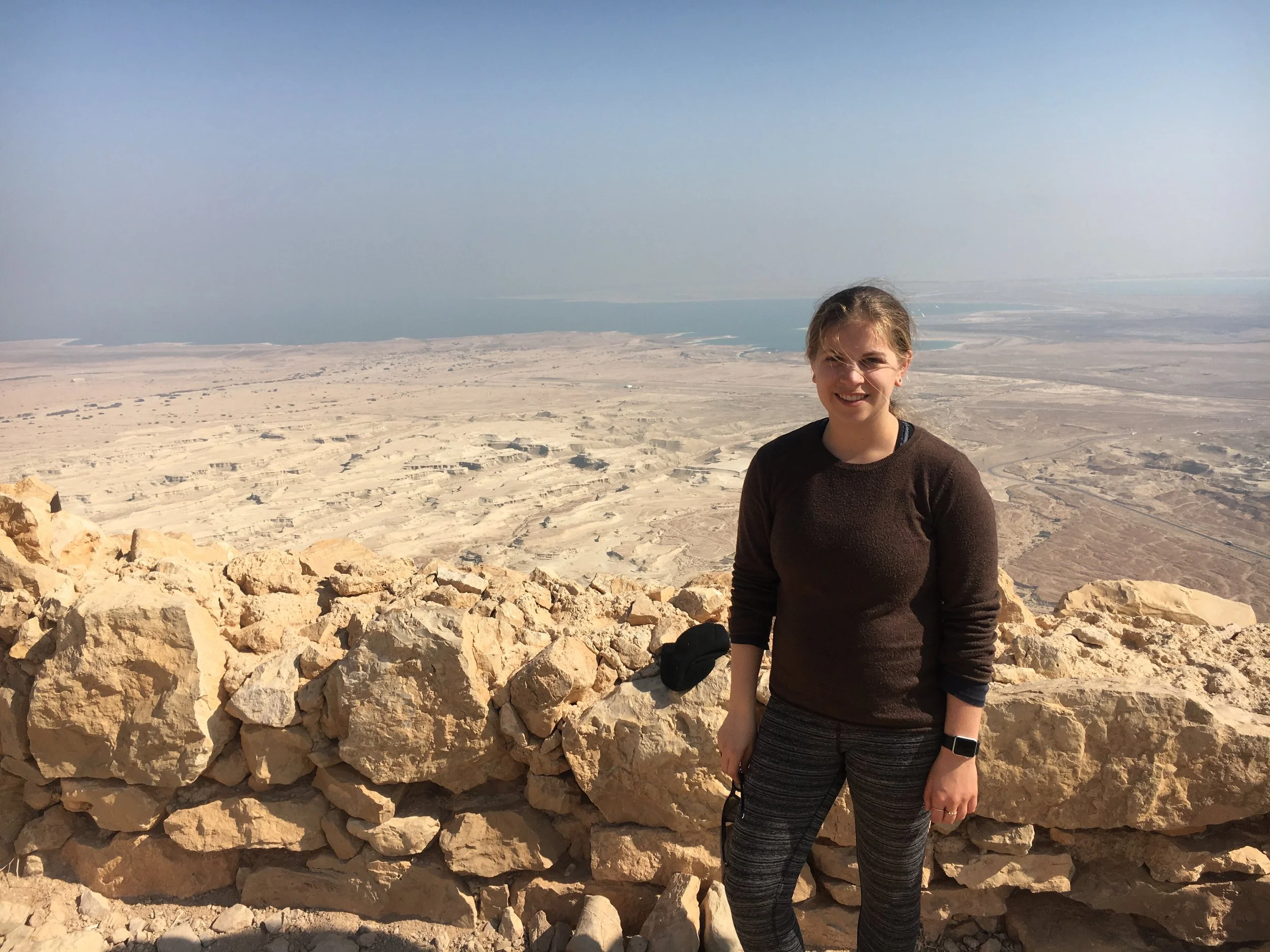 Me on top of Masada in Israel
