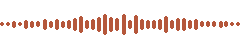 Decorative terracotta audio waveform graphic above the What Artists Say testimonials section