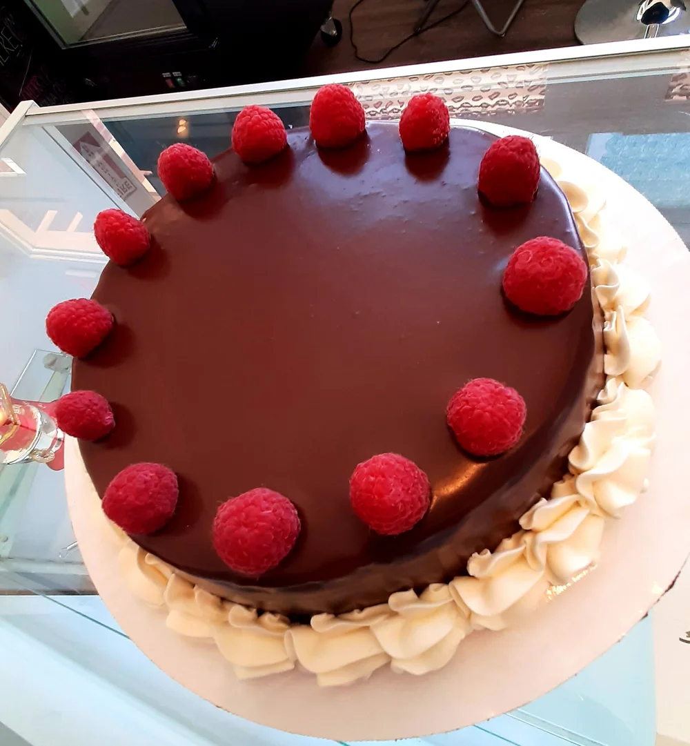 Chocolate Raspberry Truffle Cheesecake 8 Enchanted Oven Cakes Bakery Desserts Delivery Saline Ann Arbor