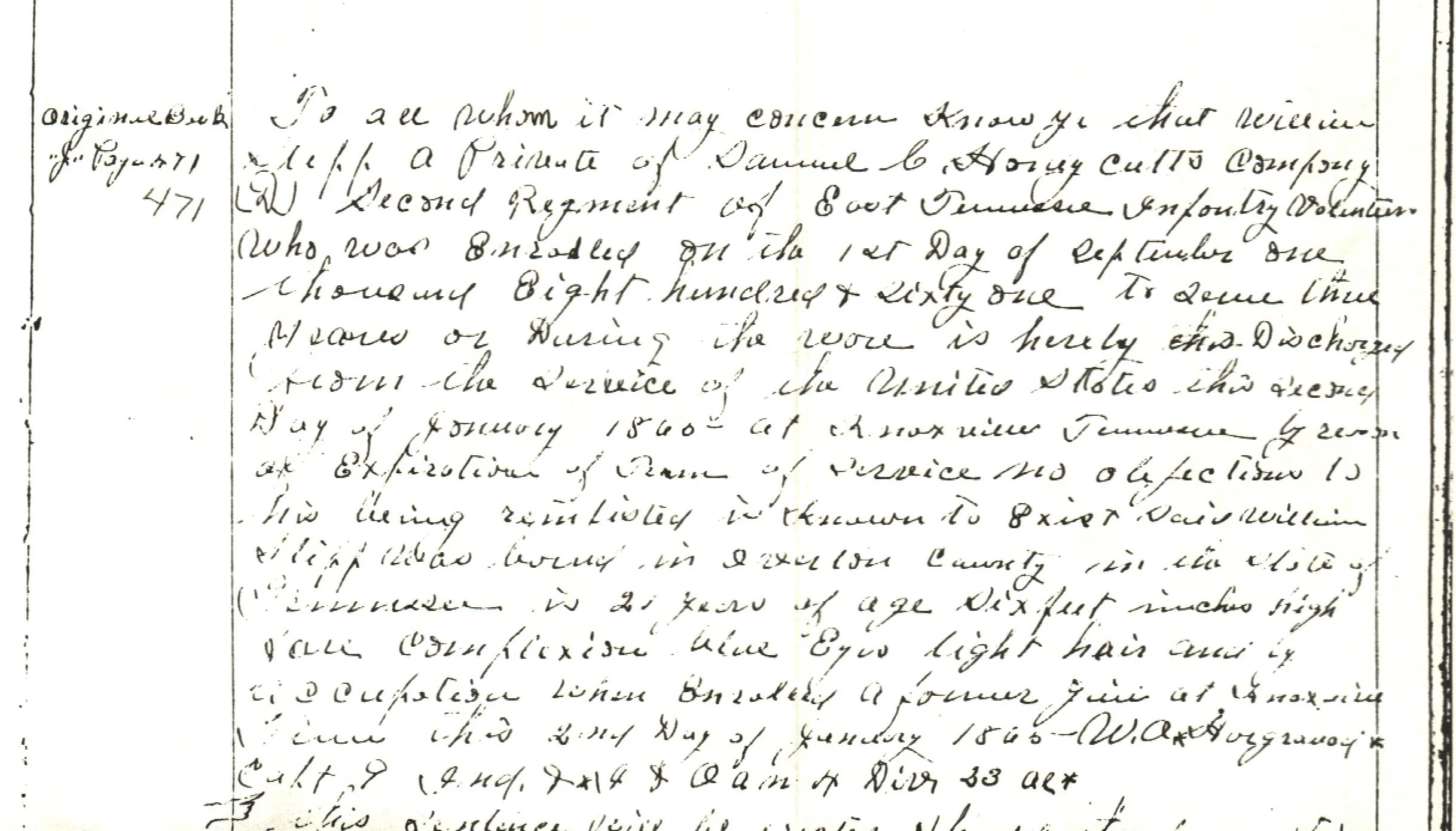 First half of William Stepp affidavit