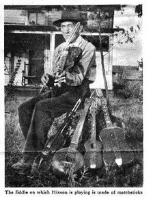 I've shared this newspaper photo before but it's a great shot of my Great-Great Grandpa with a bunch of the instruments he made.