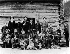 This public domain image is supposed to be affiliated with the famous Hatfields and McCoys feud. I don't know any of the people so I couldn't say either way.
