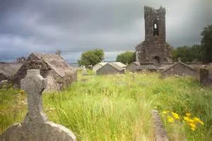 Irish Cemetery: Don't those little houses look a lot like our Tent Graves?