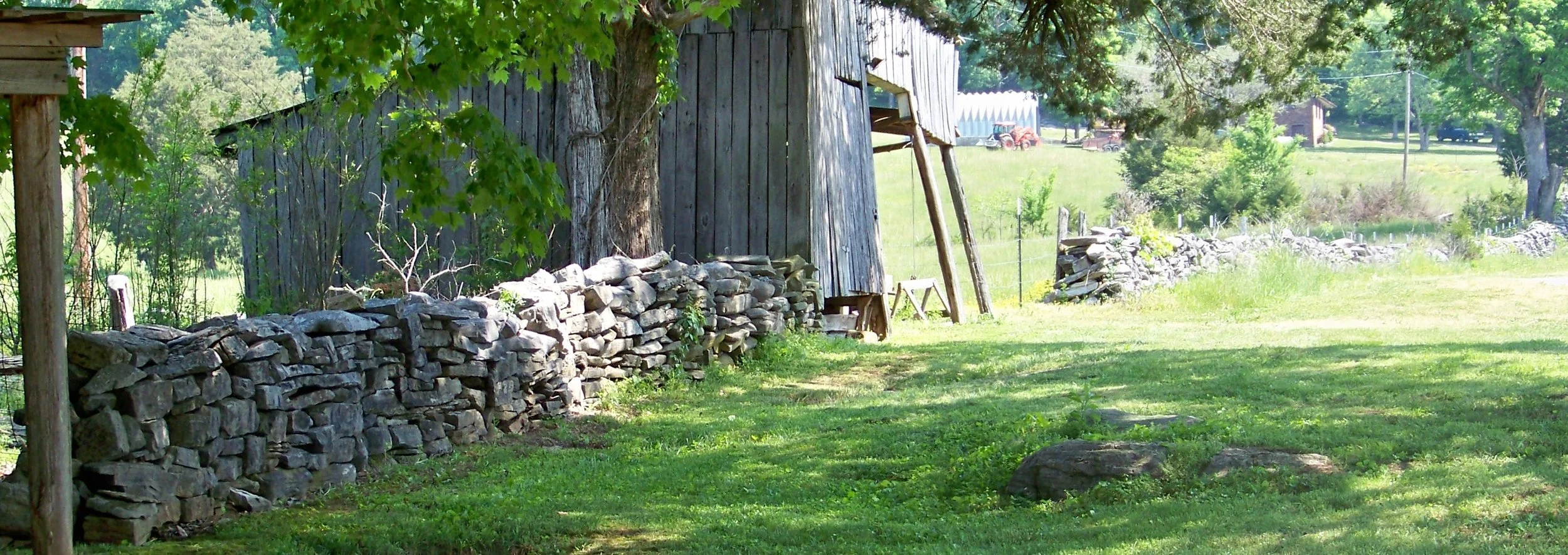 Rock Wall at The Henry Home in Sequatchie Valley