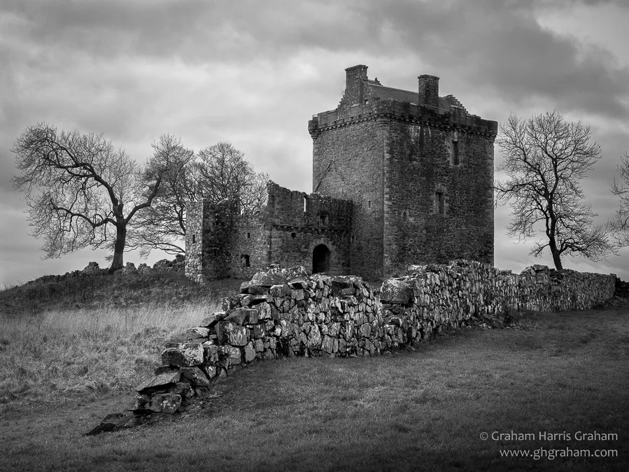Example of Schotland's ancient walls. Photo courtesy of www.ghgraham.com