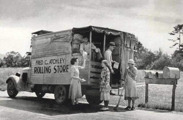 A Public Domain image of a Rolling Store.