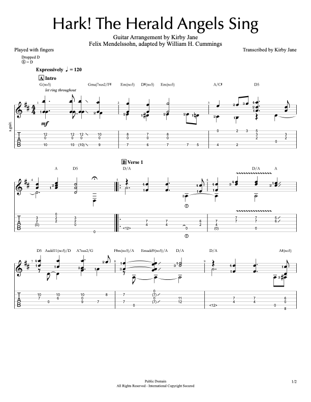 Hark! The Herald Angels Sing Sample page #1.png
