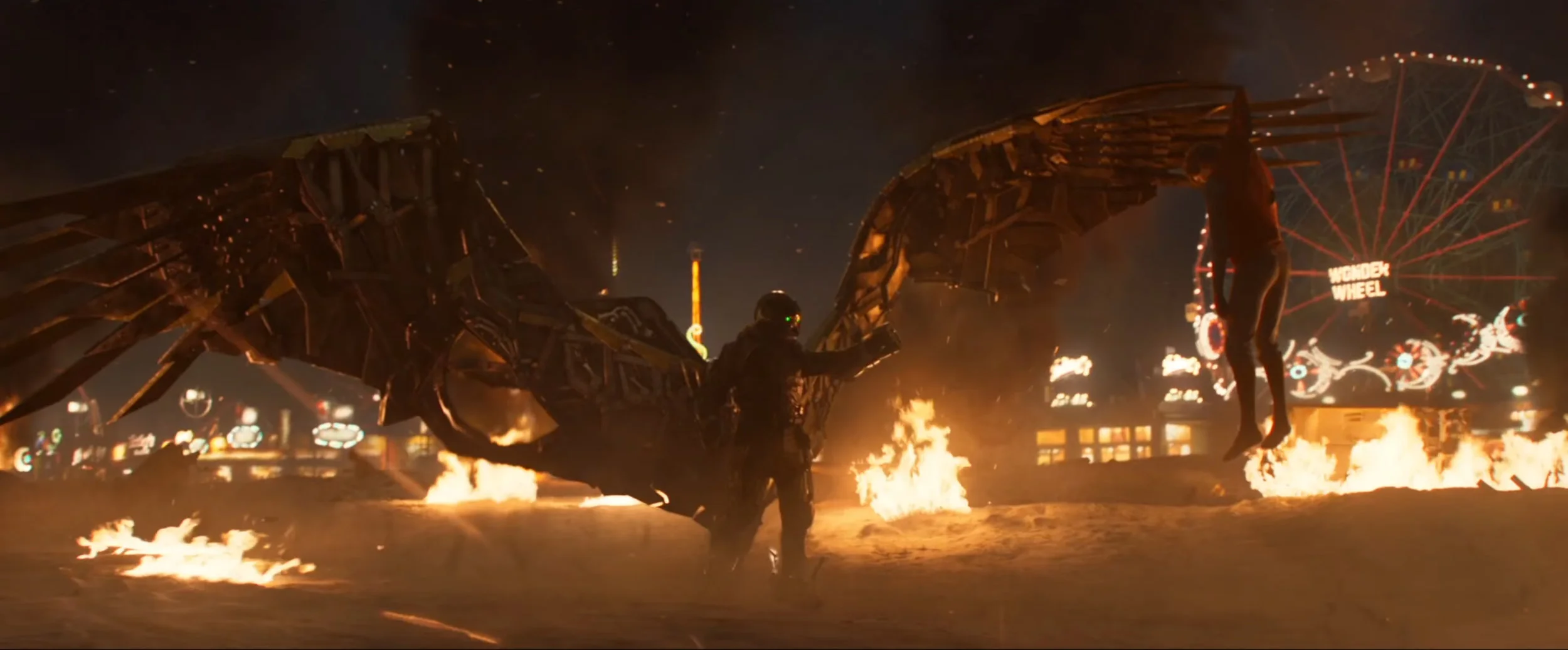 wings are CG in this shot all UVs and textures done by myself lookdev by Kieran Tether